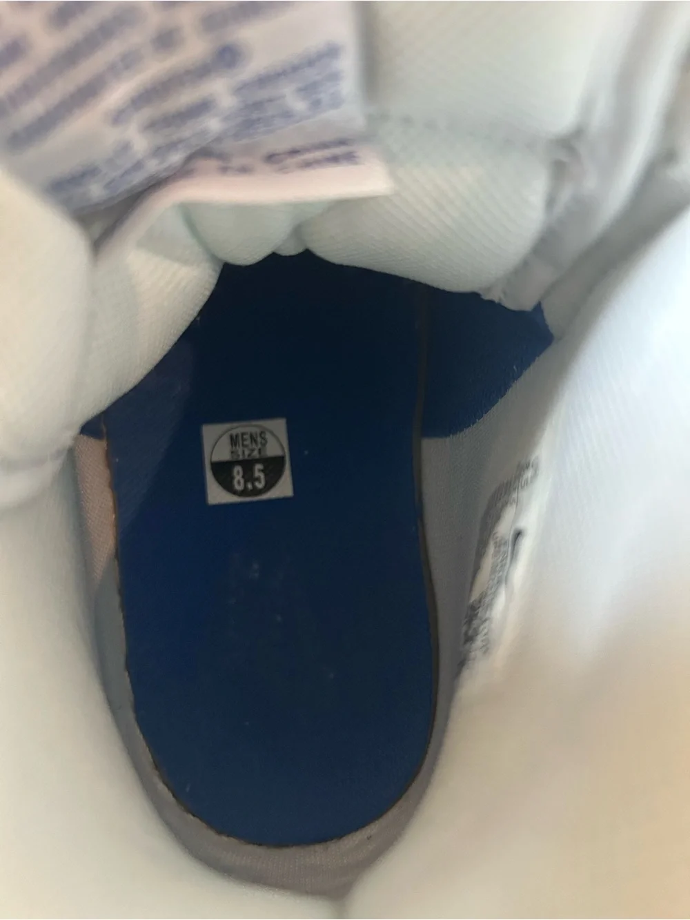 Nike High-Top Sneakers in White and Royal Blue